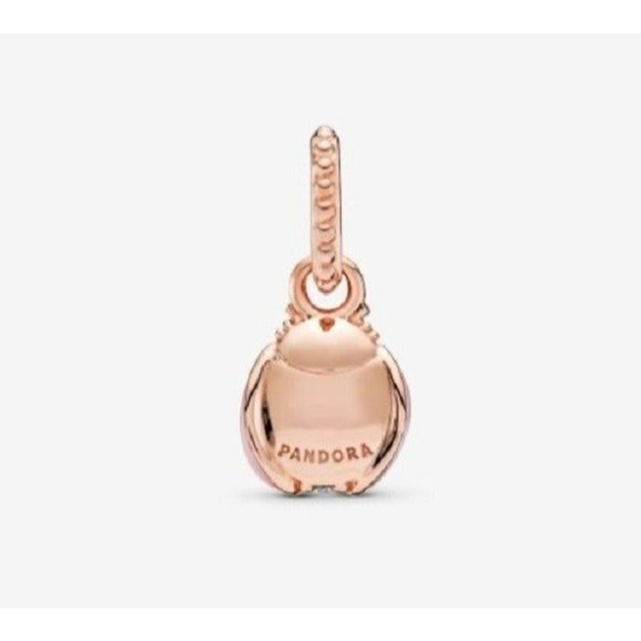 Pandora Lucky Pink Ladybug Pendant Charm - Picture 2 of 5